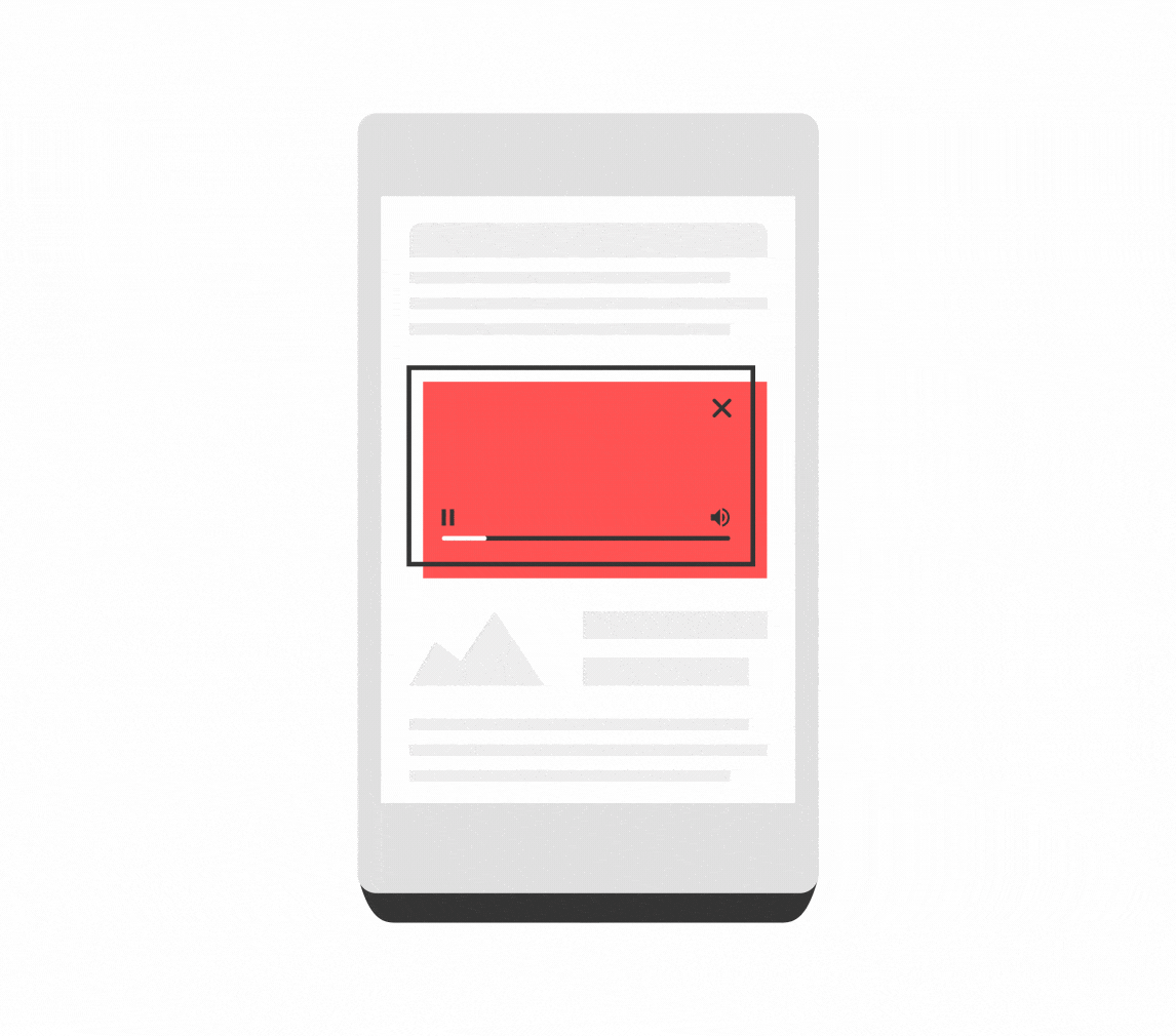 Mobile - Inline to Sticky Video